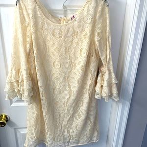 NWT Cream Lace Dress Sz 12